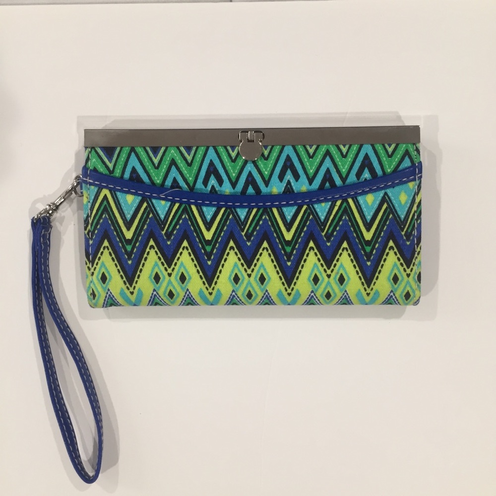 Aztec Print Wristlet Purse